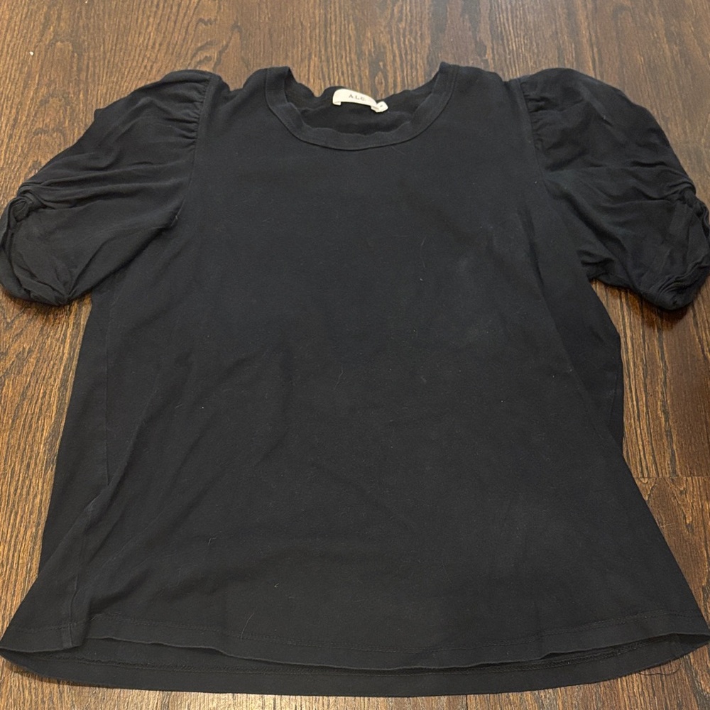 A.L.C. Women’s Black Puff Sleeve Blouse Size Medium